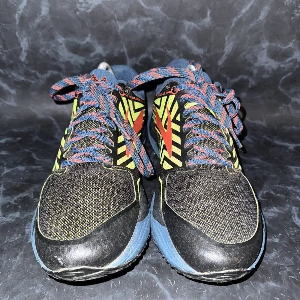 Brooks Caldera 2 Mens Trail Running Athletic Shoes Blue Black Mens Size 9